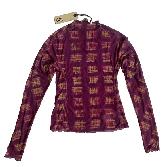 KNWLS SSENSE HALYCON TOP NWT'S SMALL ACID PLAID PURPLE - Picture 3 of 7